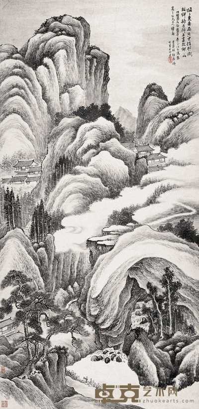 林纾 1913年作 归庄图 立轴 135.5×66cm